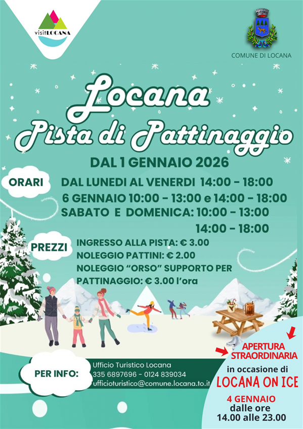 Apertura Pista di pattinaggio su ghiaccio