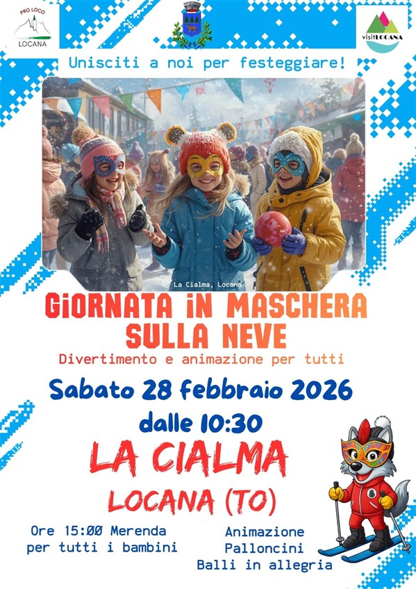 Giornata in maschera sulla neve