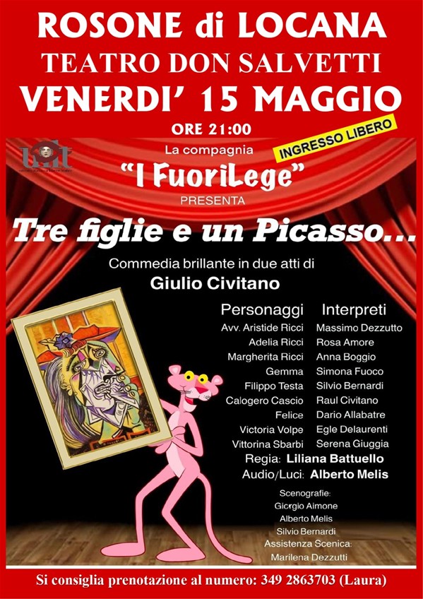 Spettacolo teatrale "Tre figlie e un Picasso…"