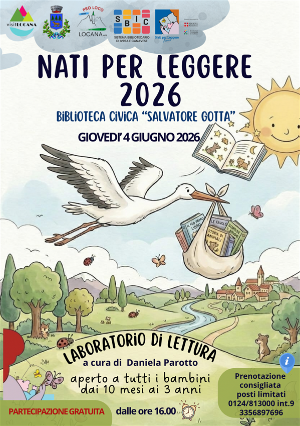 Nati per leggere 2026 -  dai 10 mesi ai 3 anni